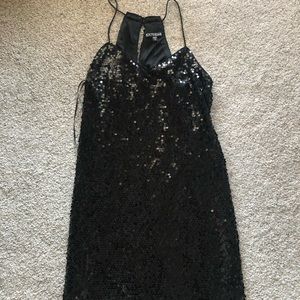 NYE Black Sequin Dress